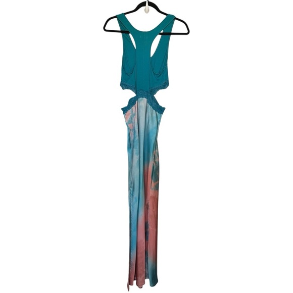 Intimately Free People Playing Favorites Maxi Slip Cut Out Maxi Dress Silky - Picture 8 of 11